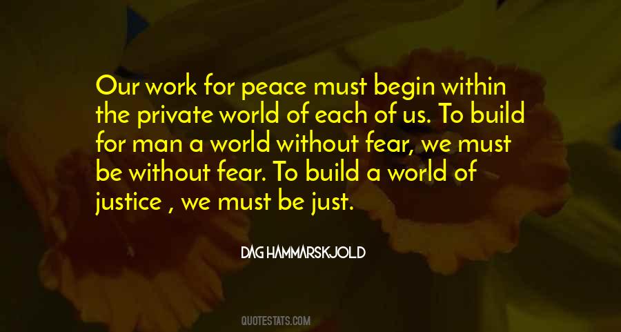 Peace Work Quotes #370627