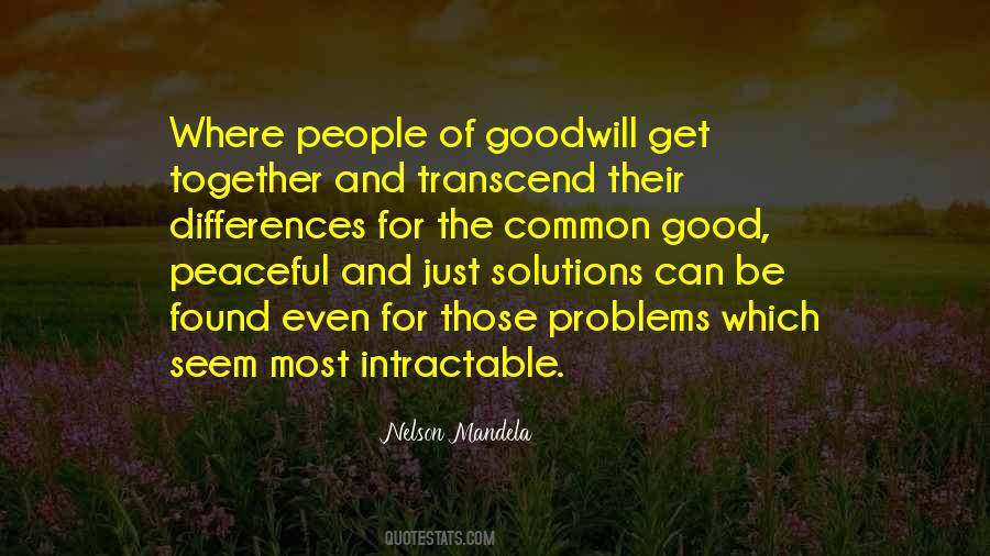 Peaceful Solutions Quotes #297117