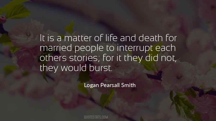 Pearsall Smith Quotes #1145629