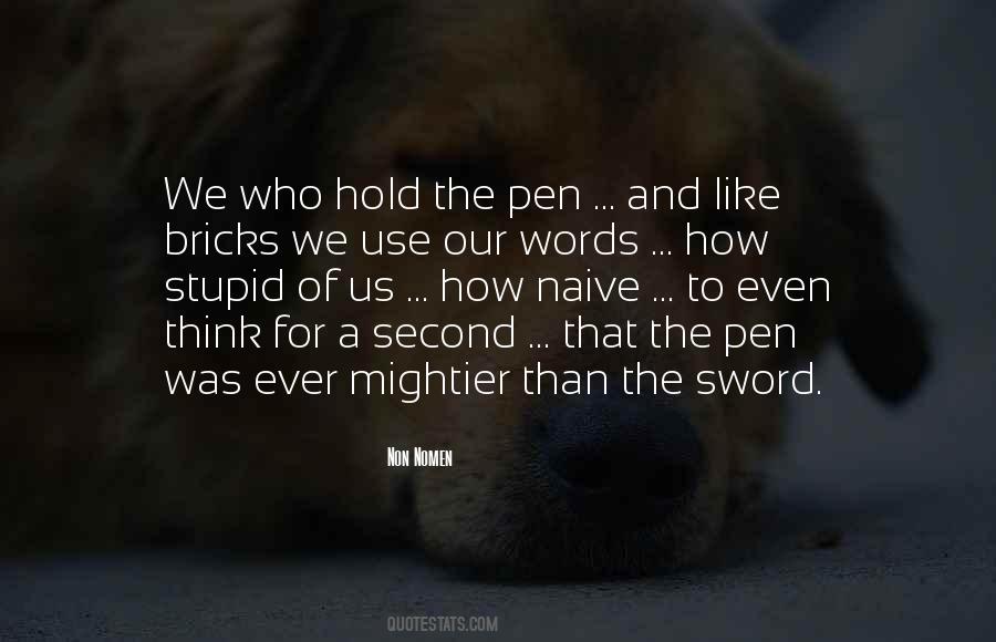 Pen Sword Quotes #1498177