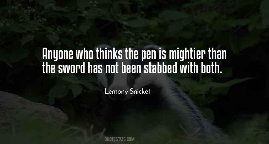 Pen Sword Quotes #395157