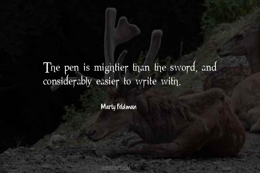 Pen Vs Sword Quotes #420605