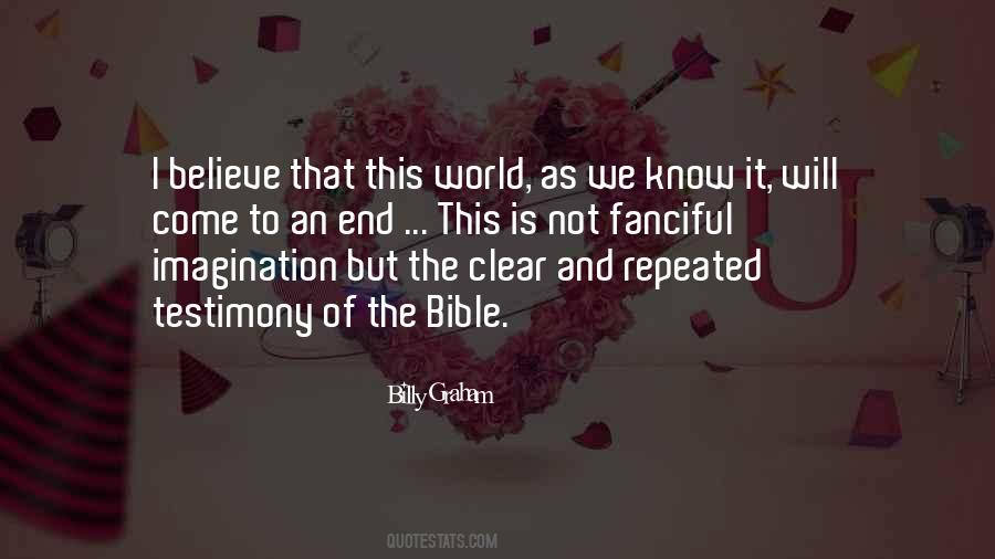 Quotes About Bible Testimony #1134052