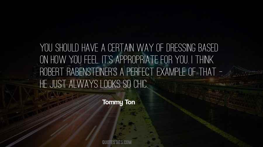 Perfect Tommy Quotes #1240532