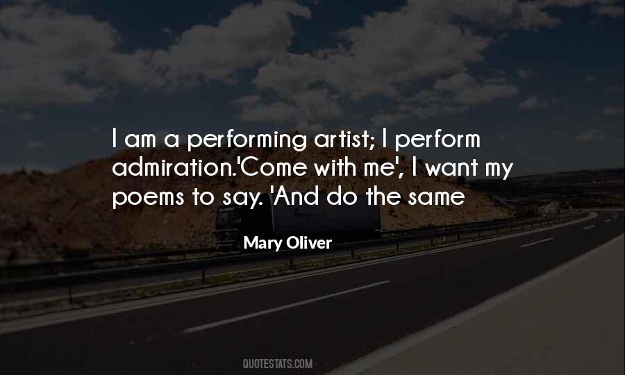 Performing Artist Quotes #284967