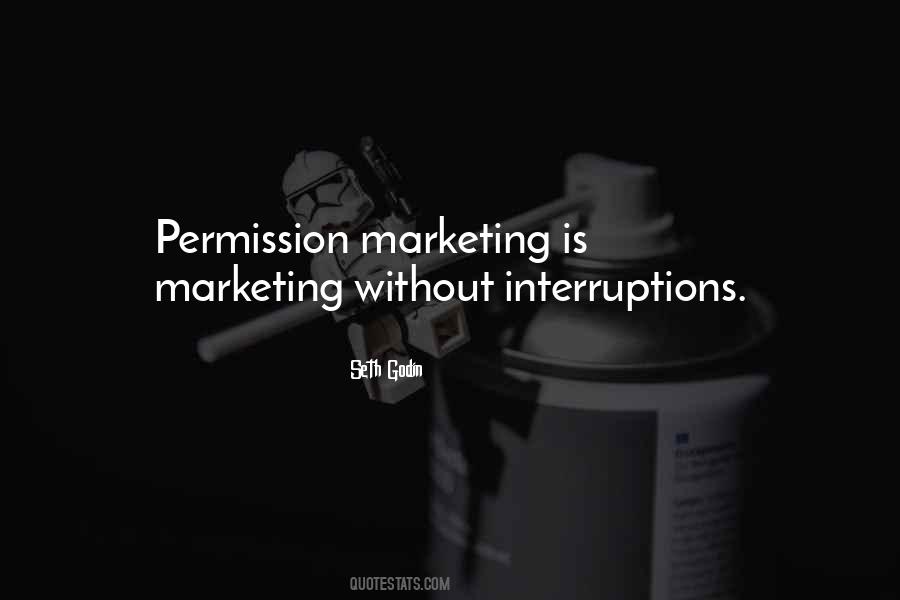 Permission Marketing Quotes #1545103