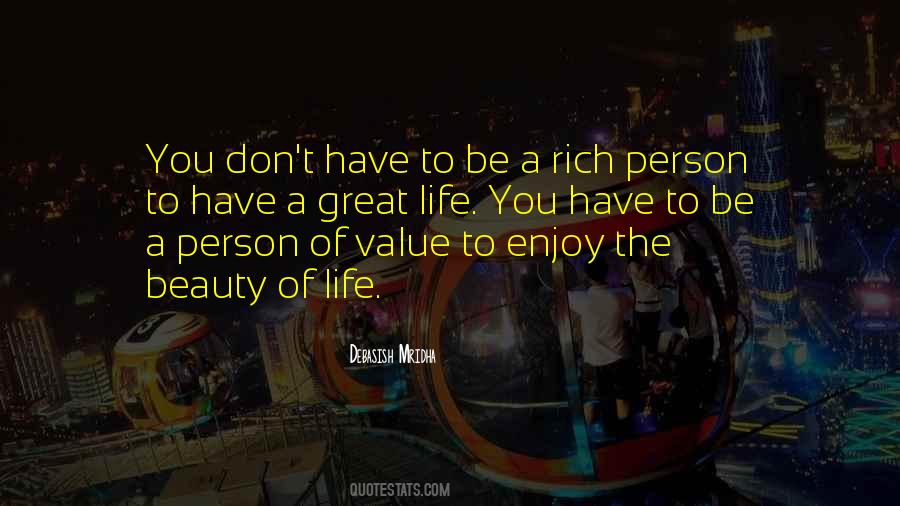 Person Of Value Quotes #1030074