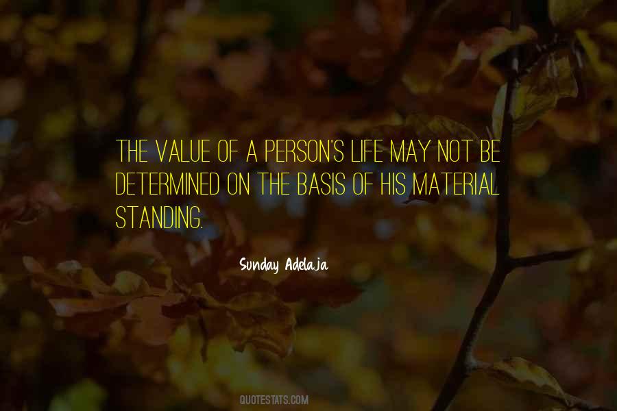 Person Of Value Quotes #1338612