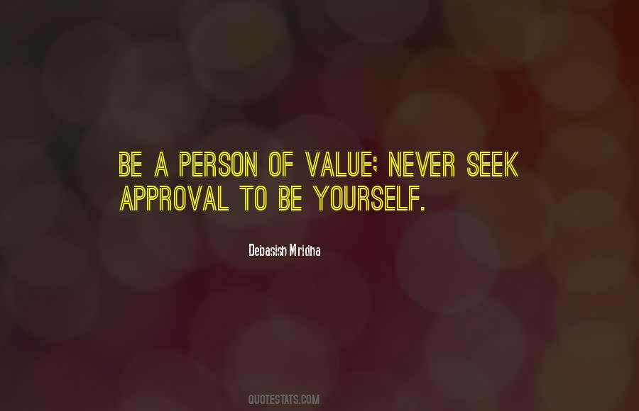 Person Of Value Quotes #1460416