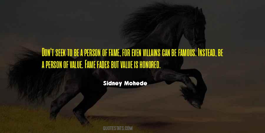 Person Of Value Quotes #356750