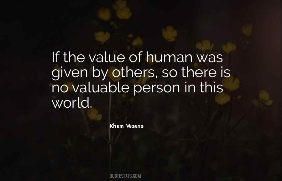 Person Of Value Quotes #640567