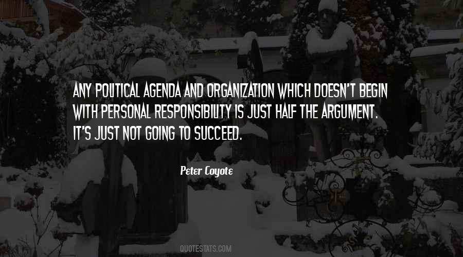 Personal Agenda Quotes #923291