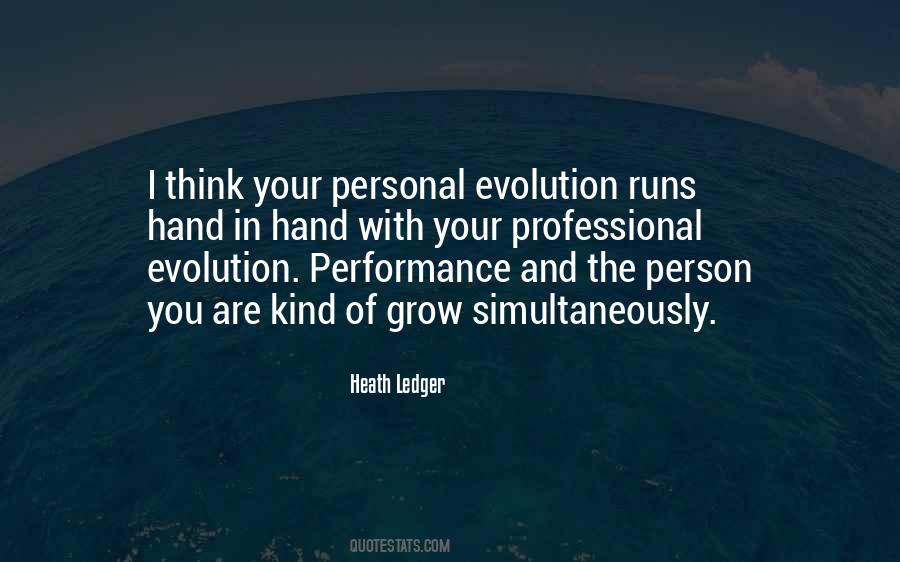 Personal Evolution Quotes #1756542