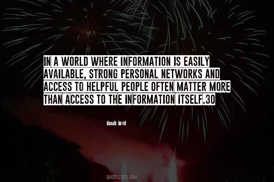 Personal Information Quotes #903196