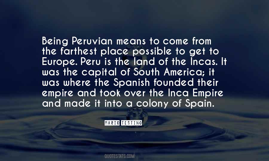 Peruvian Quotes #1545524