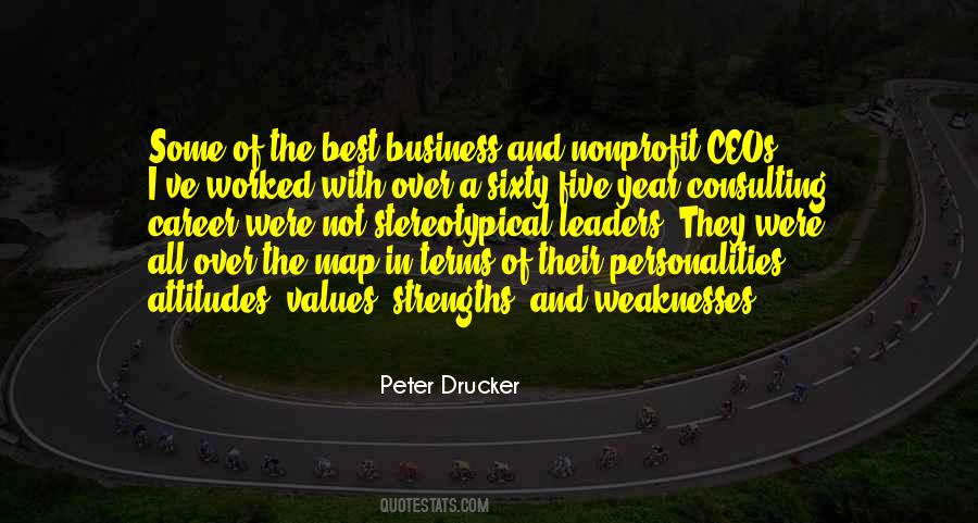 Peter Drucker Strengths Quotes #968989