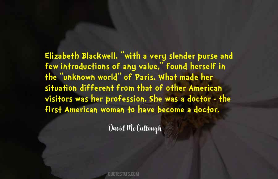 Quotes About Elizabeth Blackwell #1211985