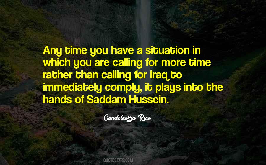 Quotes About Saddam Hussein #1010831