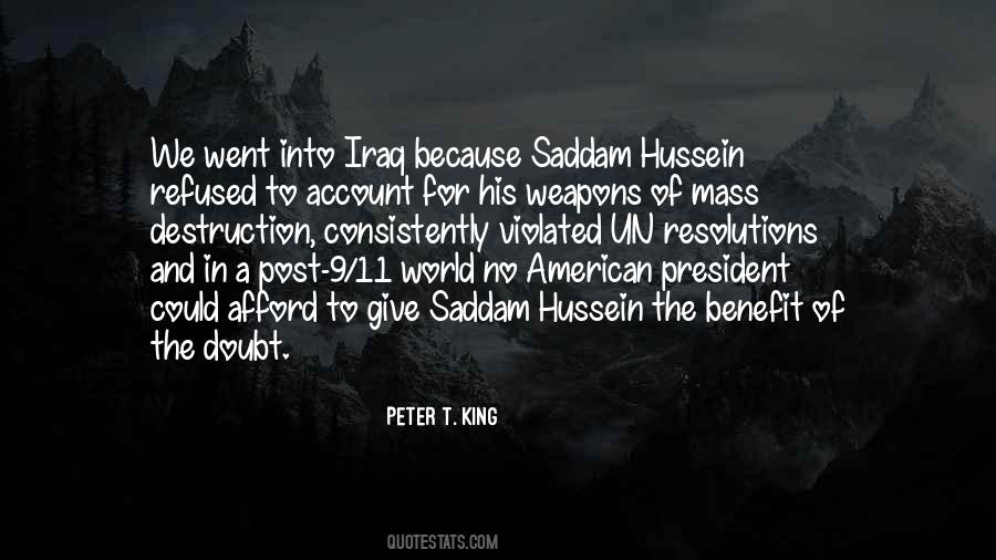 Quotes About Saddam Hussein #1320006