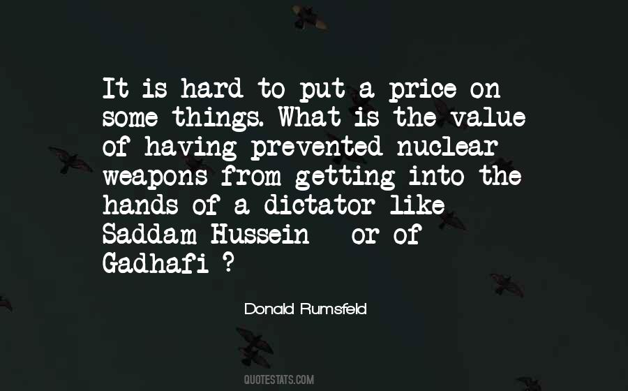 Quotes About Saddam Hussein #1369544