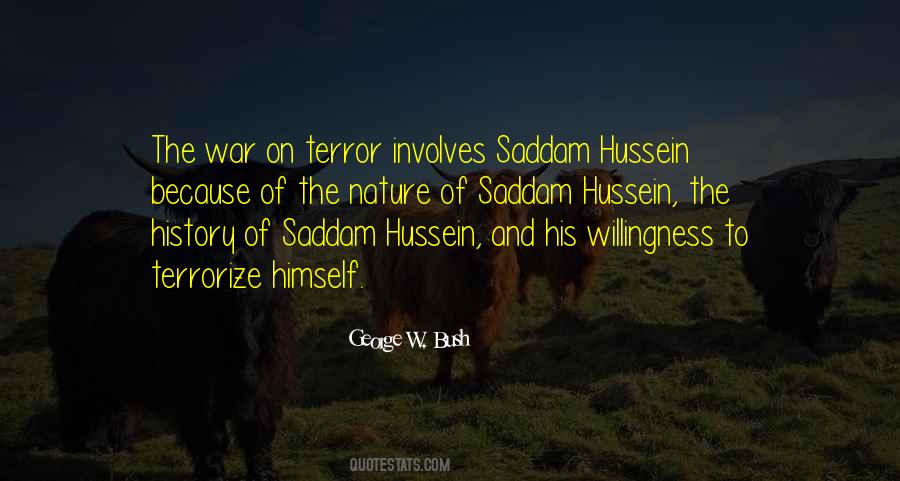 Quotes About Saddam Hussein #1375571