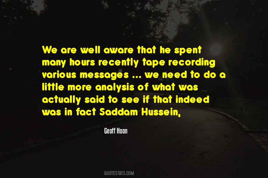 Quotes About Saddam Hussein #1388465