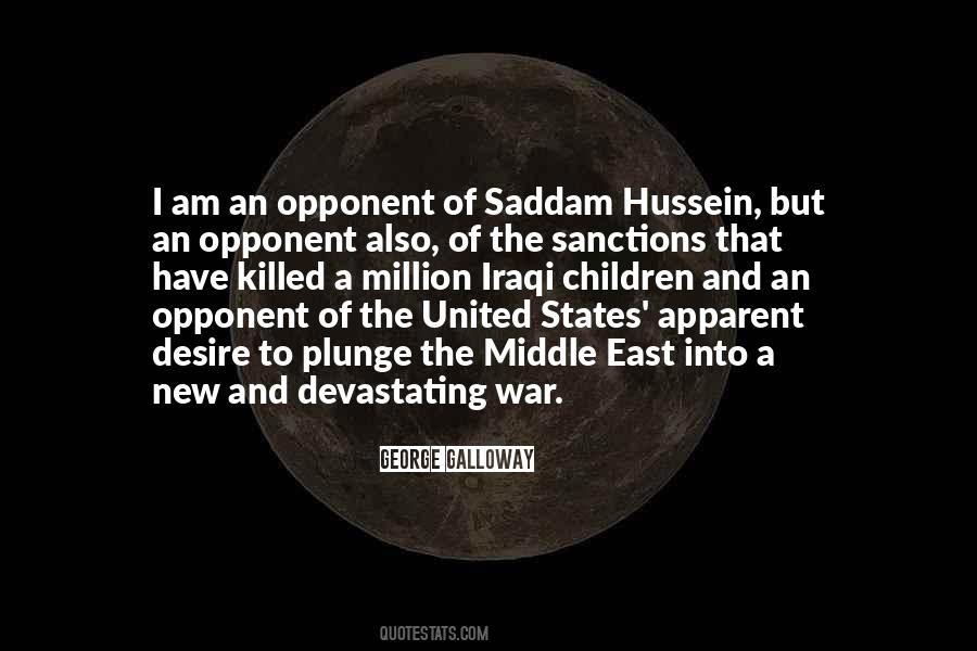 Quotes About Saddam Hussein #1668906