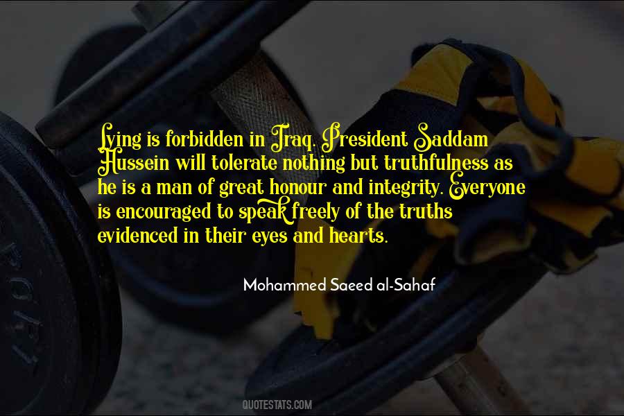 Quotes About Saddam Hussein #1770789