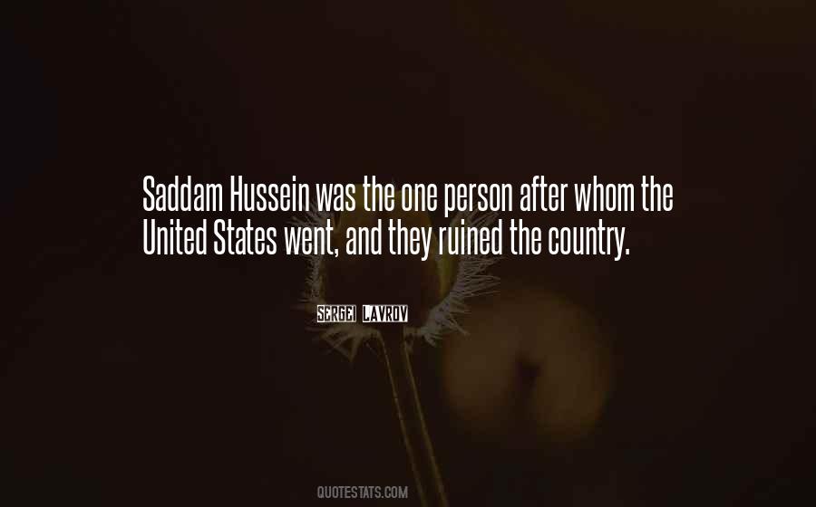 Quotes About Saddam Hussein #990842