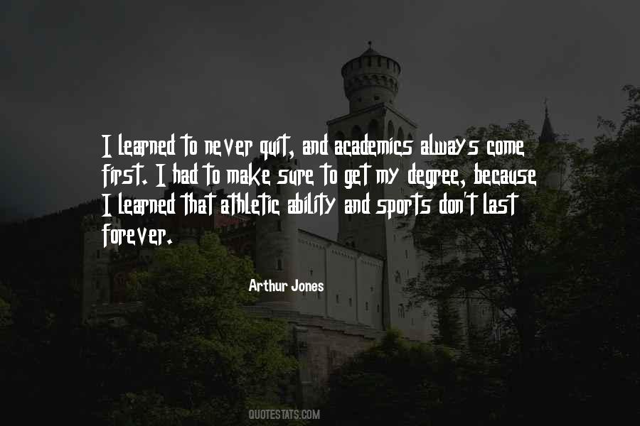 Quotes About Academics And Sports #564410