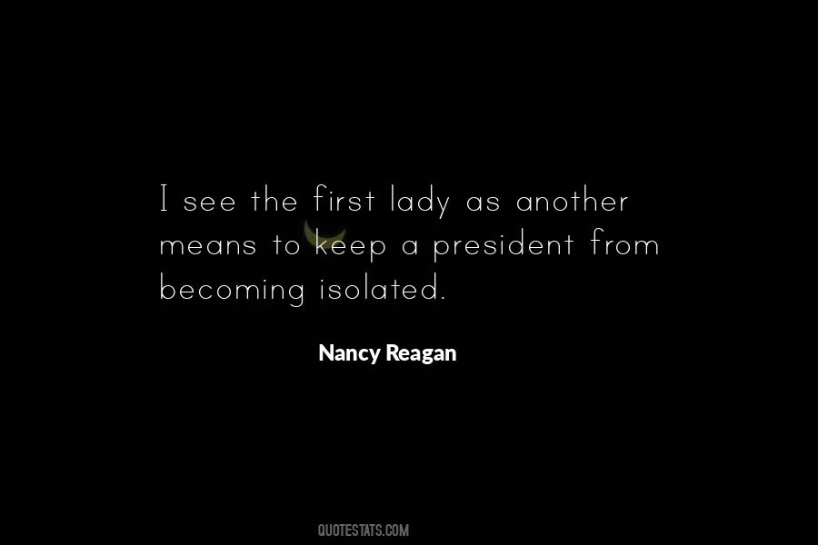 Quotes About Nancy Reagan #274688