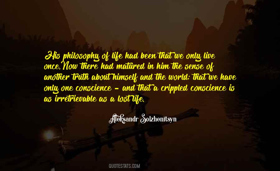 Philosophy About Life Quotes #686124