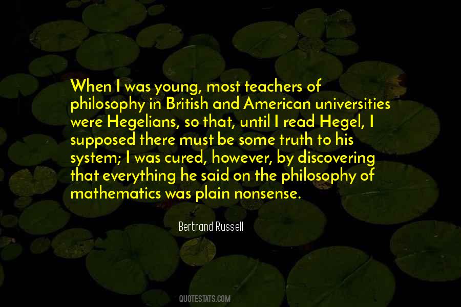 Philosophy And Mathematics Quotes #588644