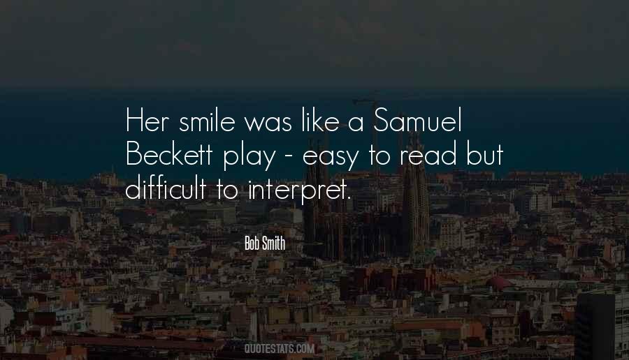 Quotes About Samuel Beckett #1590354