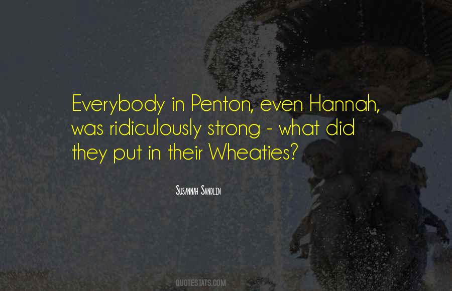 Quotes About Hannah #1067312