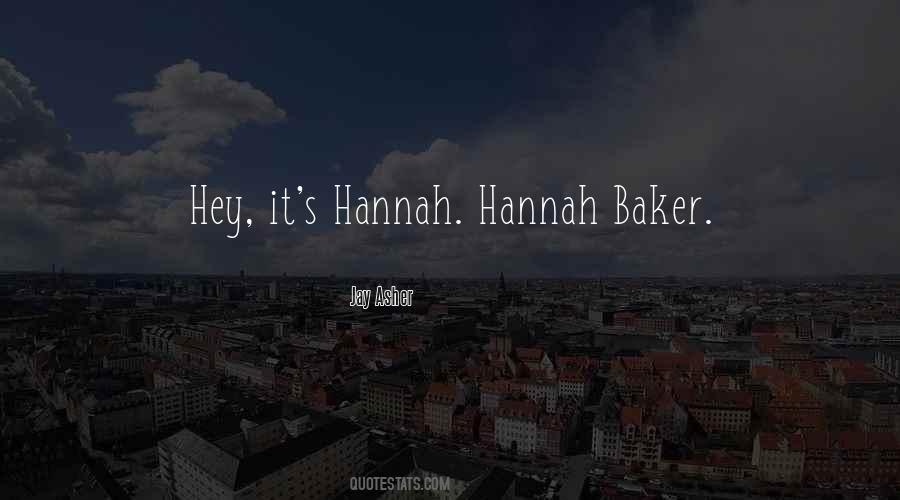 Quotes About Hannah #1590743