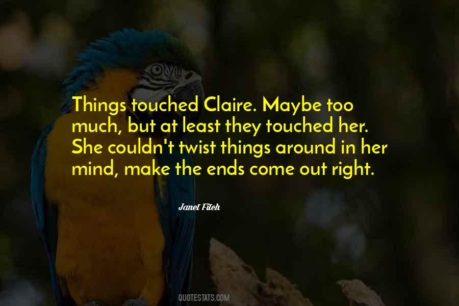 Quotes About Claire #1705666