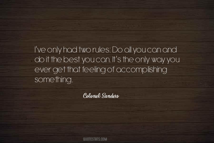 Quotes About Colonel Sanders #1421056