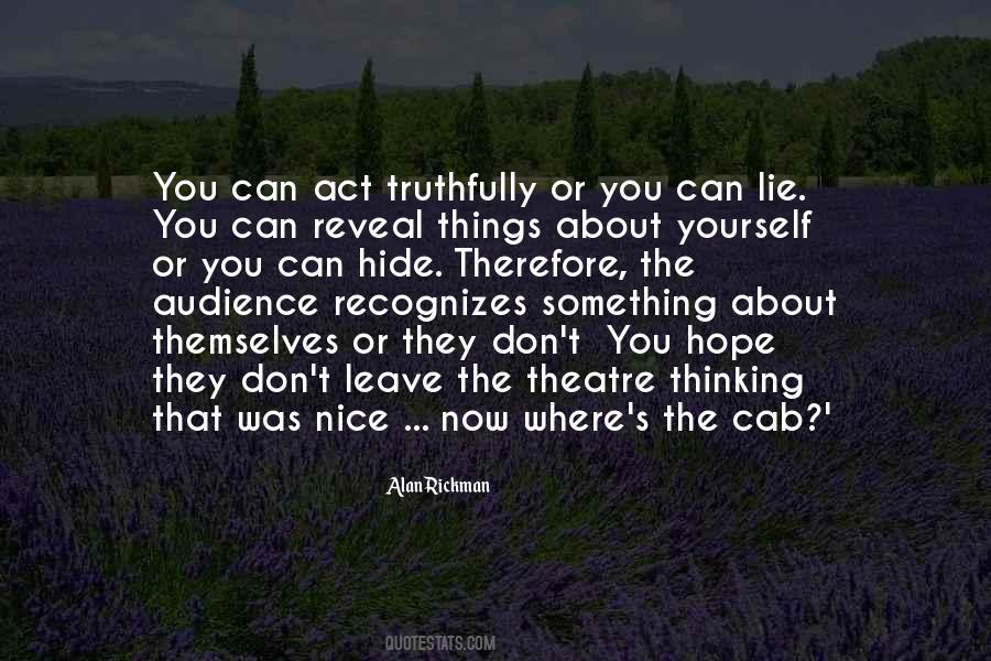 Quotes About Alan Rickman #1370400