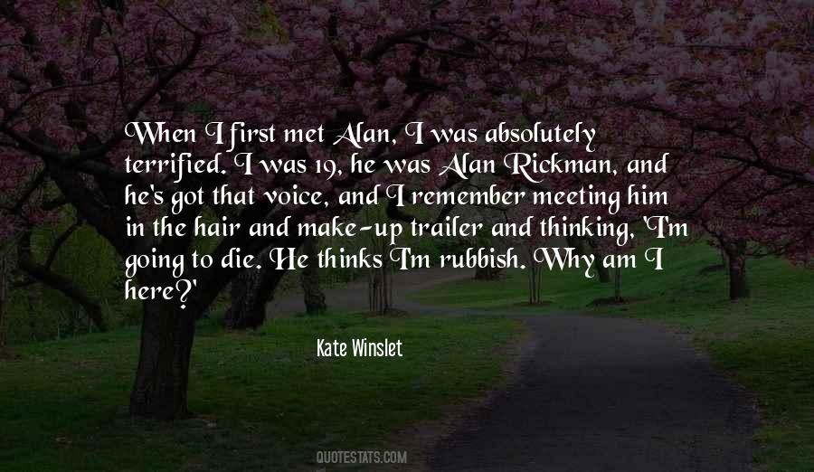 Quotes About Alan Rickman #854880