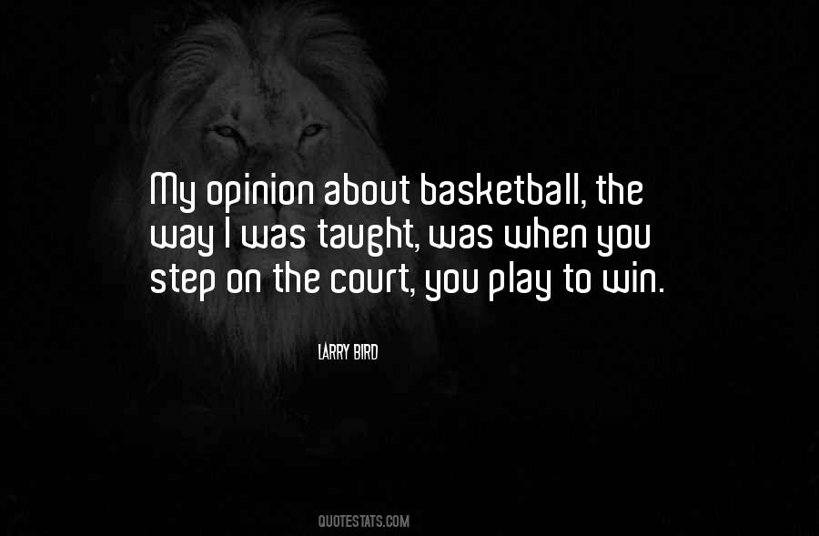 Quotes About Basketball Winning #101632