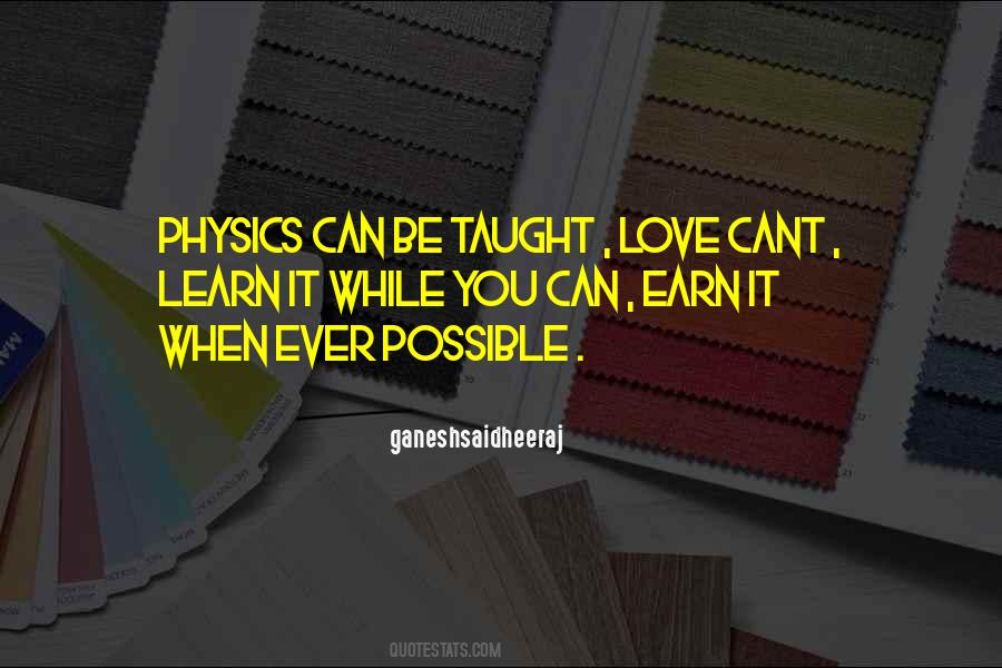 Physics Love Quotes #1301622