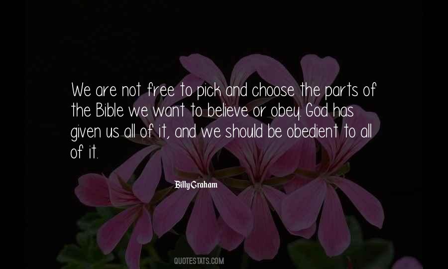 Pick And Choose Quotes #955176