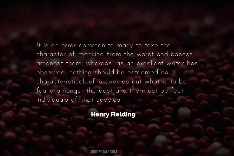 Quotes About Henry Fielding #838788