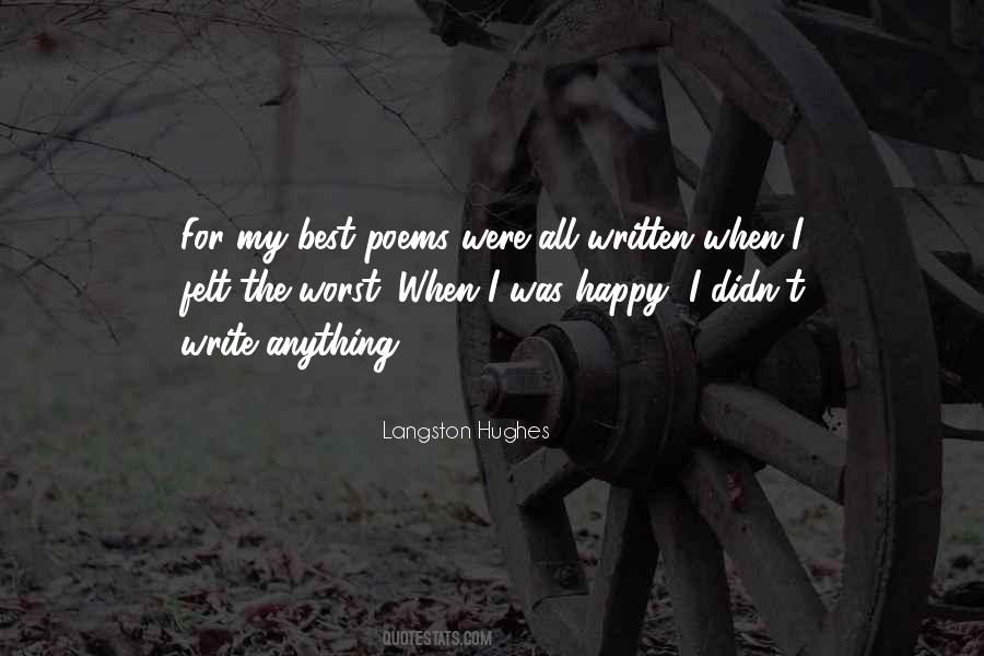 Quotes About Langston Hughes #217753