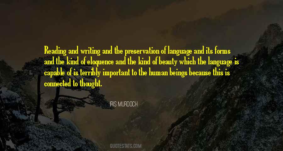 Quotes About Beauty Of Language #208930