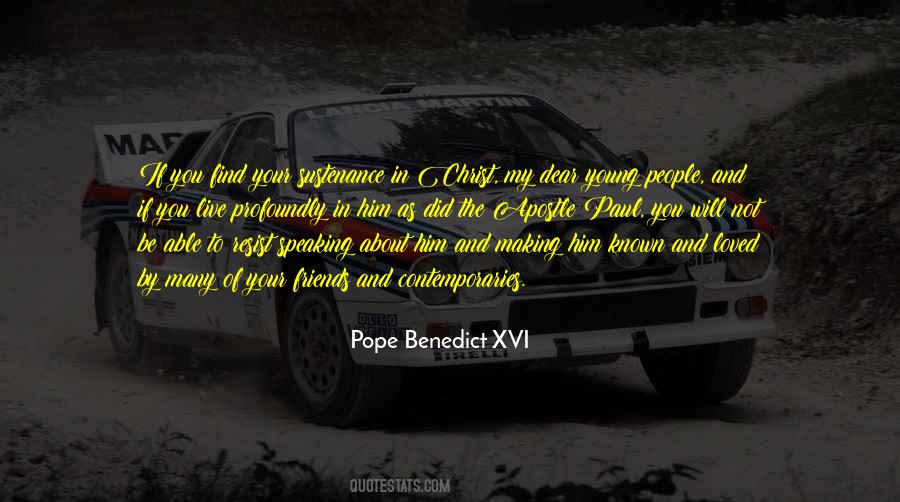 Quotes About Pope Benedict Xvi #39101