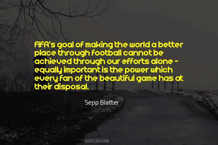 Quotes About Sepp Blatter #1103217