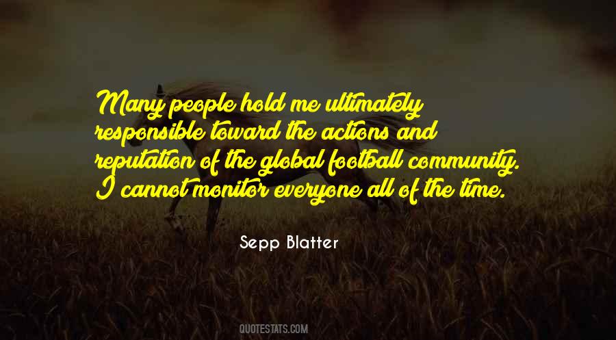 Quotes About Sepp Blatter #345561