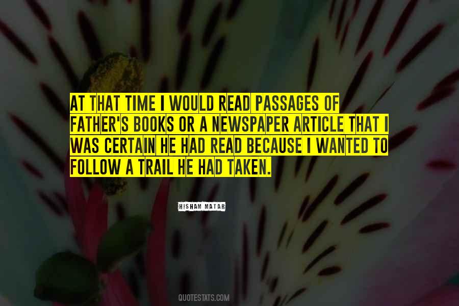 Quotes About A Trail #1464640